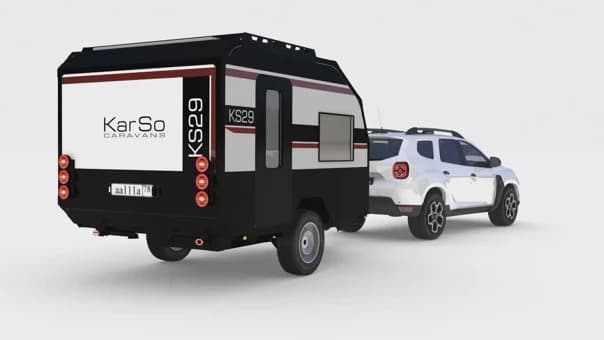 Караван KARSO KS29 в сцепке с кроссовером