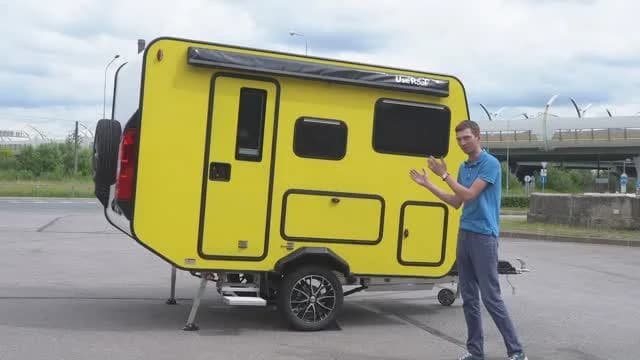 Прицеп-кемпер Лиса 3400 - кадр из видеообзора